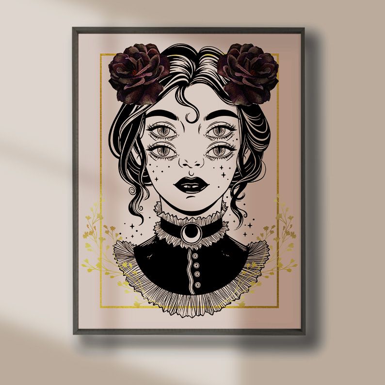 Celestial Witchy Gallery Wall Set of 8 DIGITAL Prints product image (8)