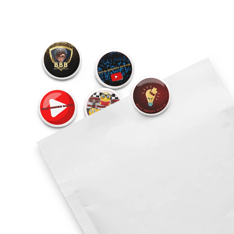 5 Brain Benders Banter Pin Set product image (13)