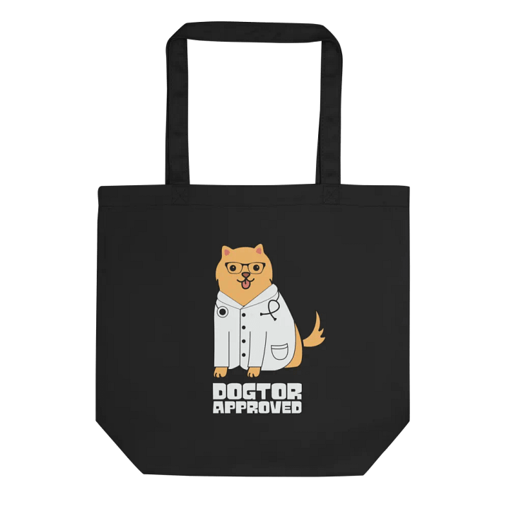 "Dogtor aporobed" black bag (medium size) product image (1)