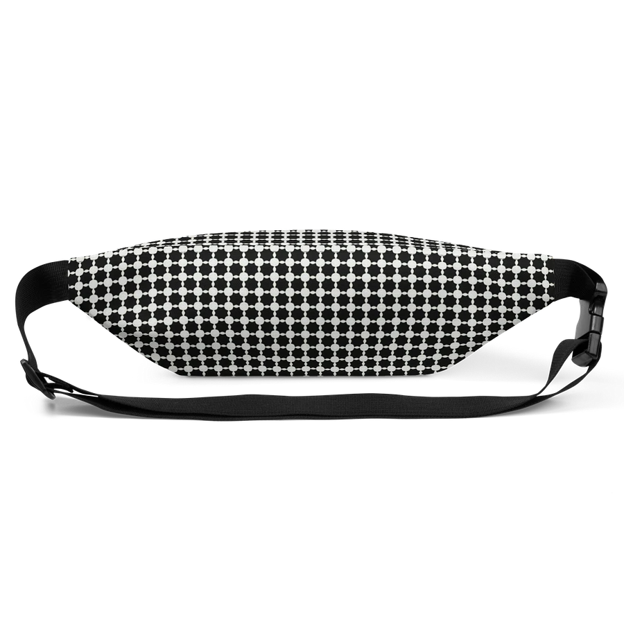 Abstract Black and White Chain Fanny Pack product image (2)