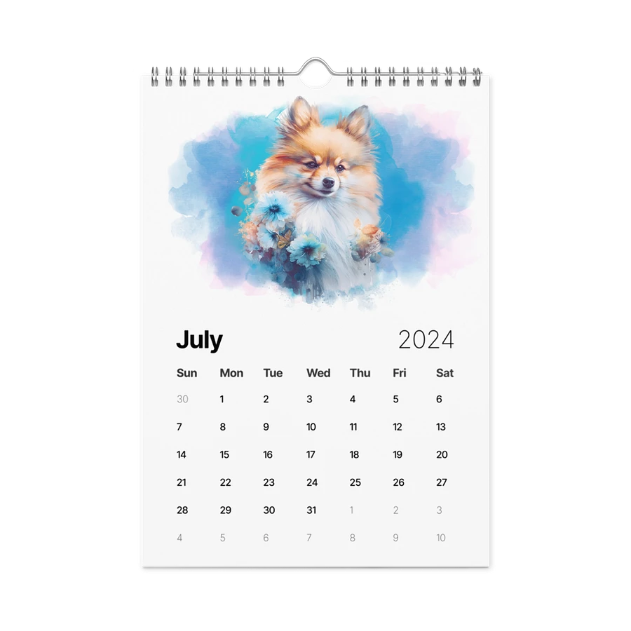 Watercolor Dogs 2024 Wall Calendar, 12 Month product image (10)