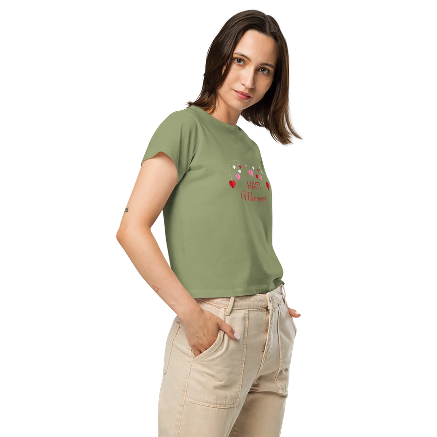 Haiti Mon Amour Women Hearts High-Waisted Tee product image (9)