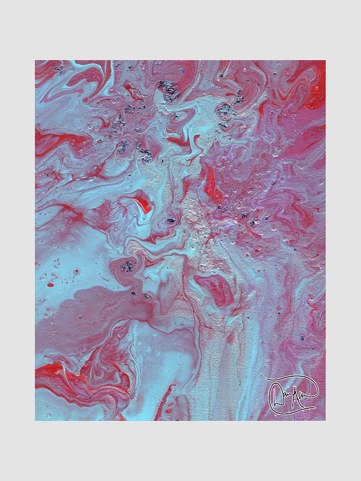 Metallic Blue Fluid Acrylic Digital Download product image (1)