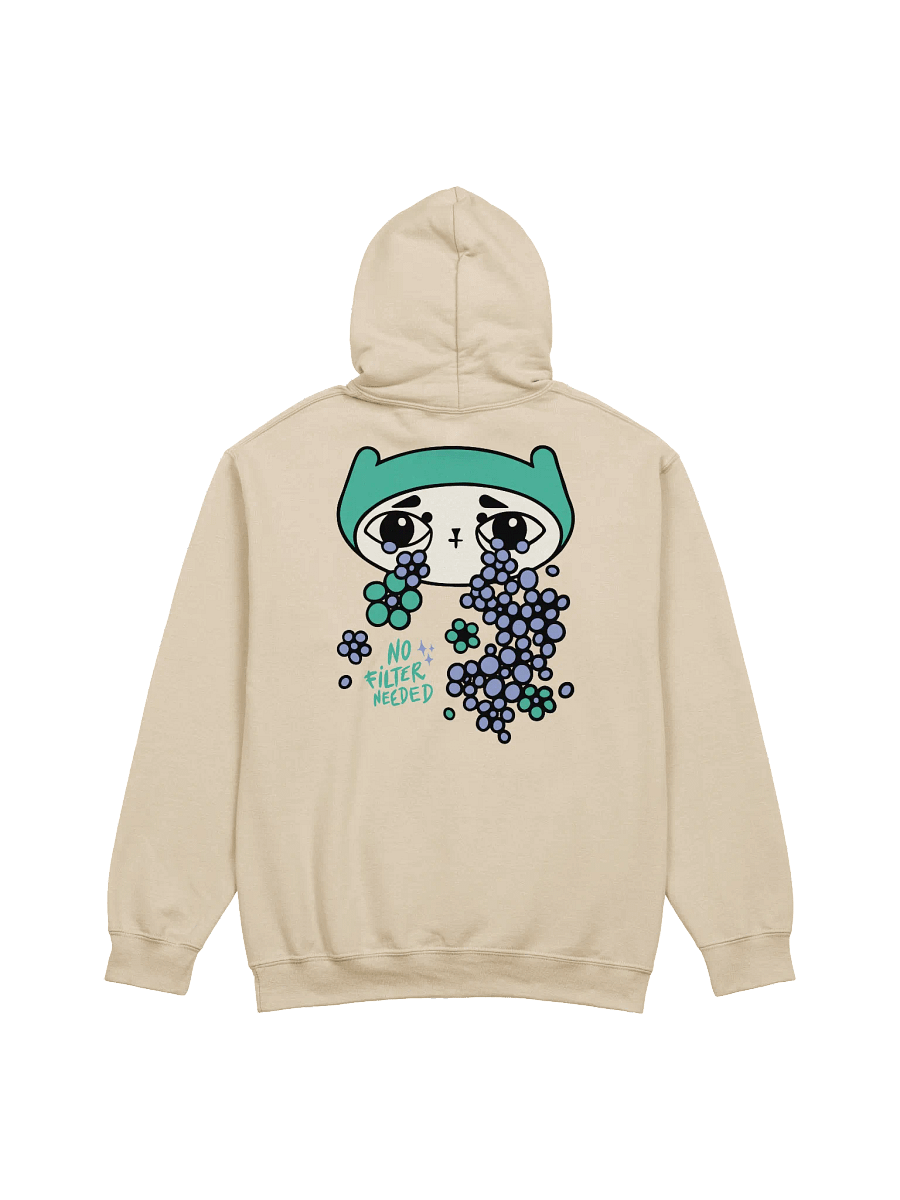 WLS Hoodie with print 'No filter needed' product image (1)