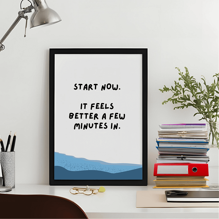 Start Now Sea-Themed Printable Art product image (2)