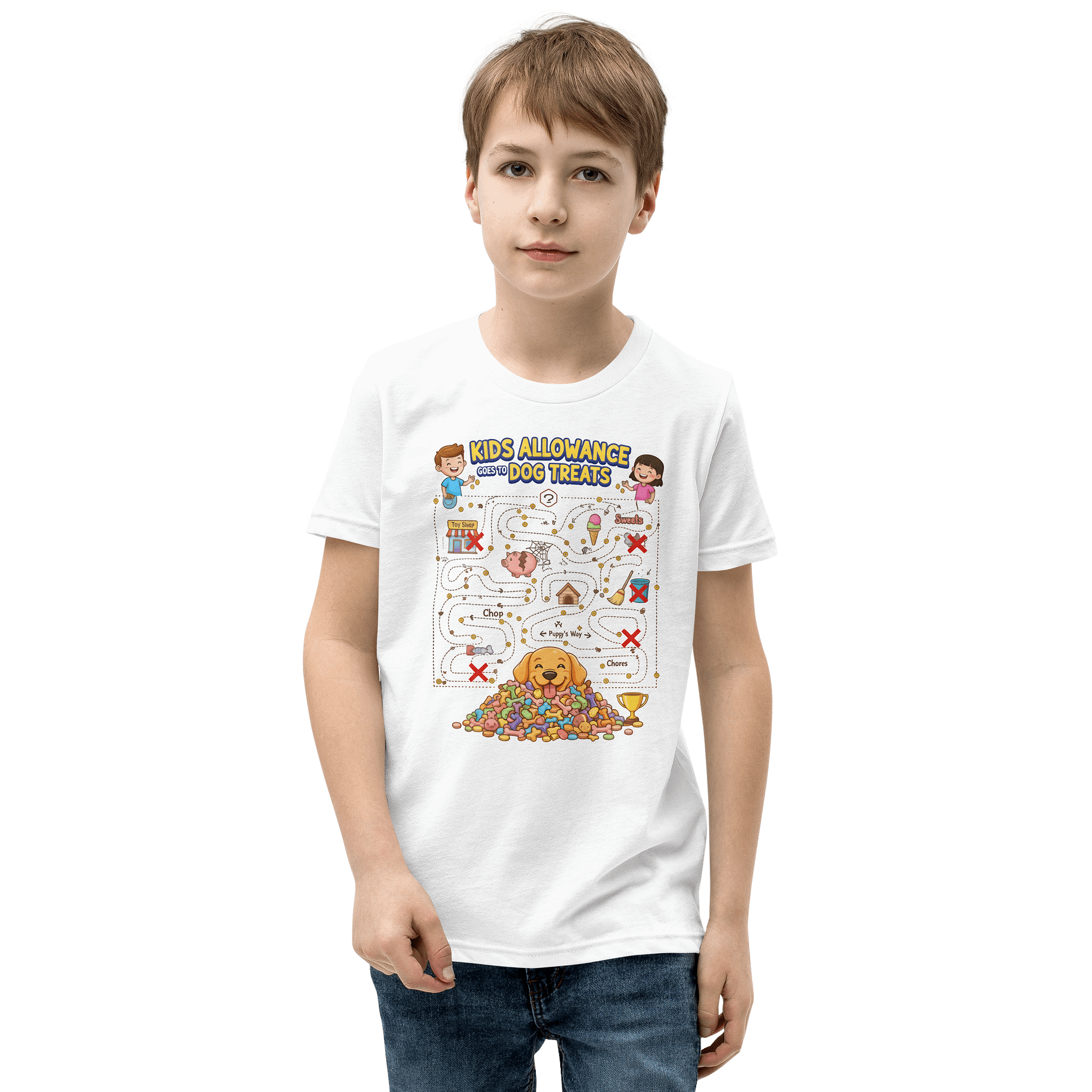Kids Allowance T-Shirt | Game Maze Print product image (2)