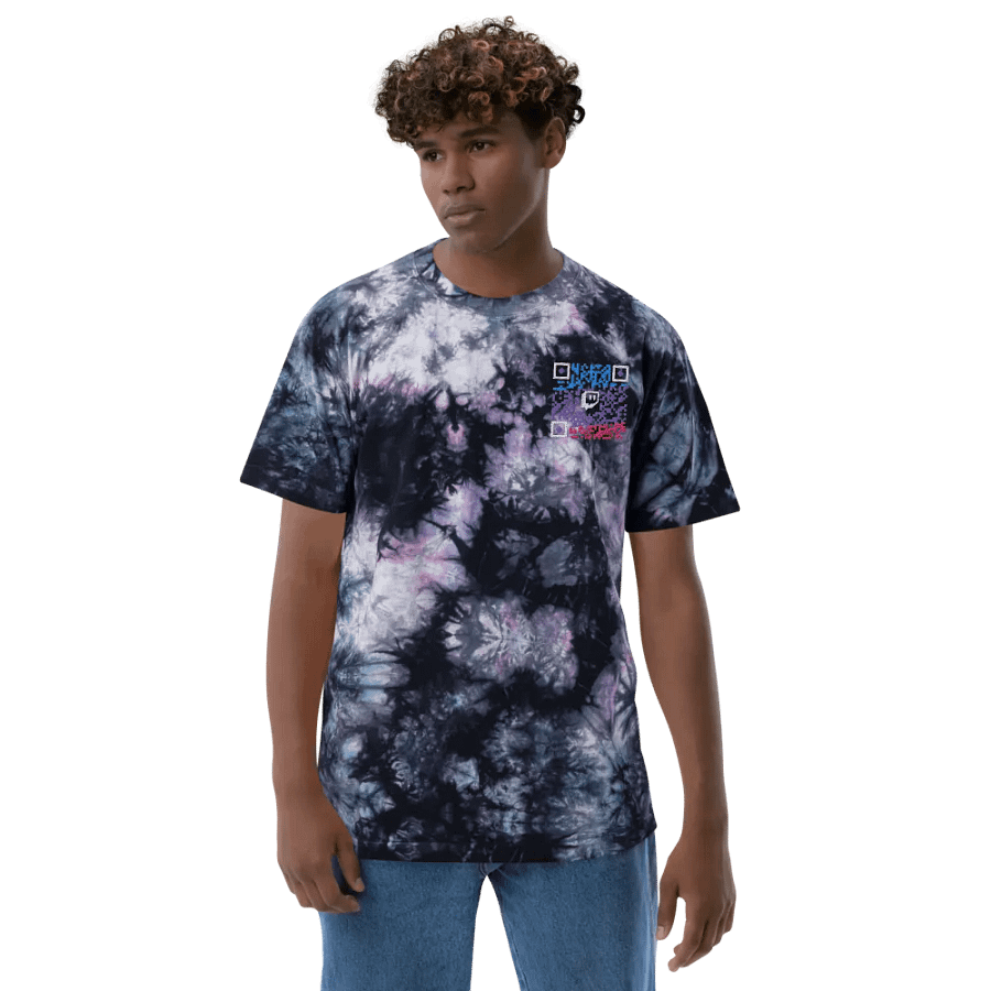 MA Twitch QR Code Tie-Dye Tee product image (10)
