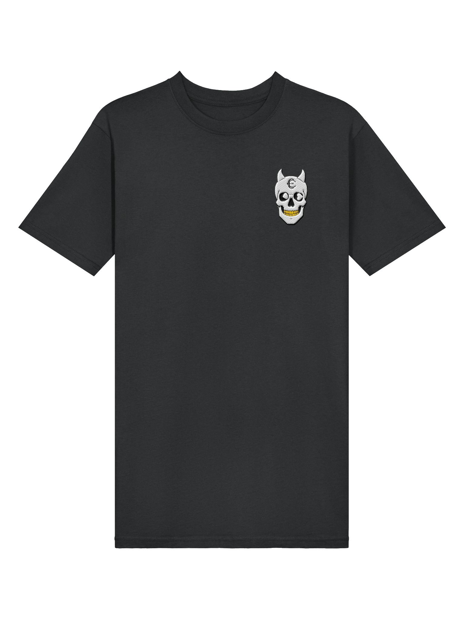 Gold Teeth Embroidered POG Skull Heavyweight Tee product image (3)