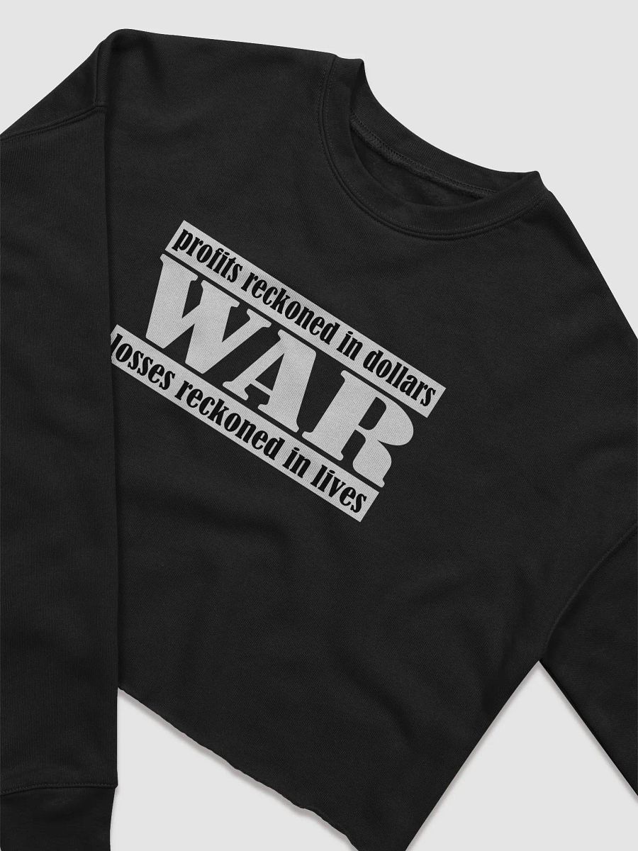 The Cost Of War - Bella+Canvas Women's Fleece Crop Sweatshirt product image (2)