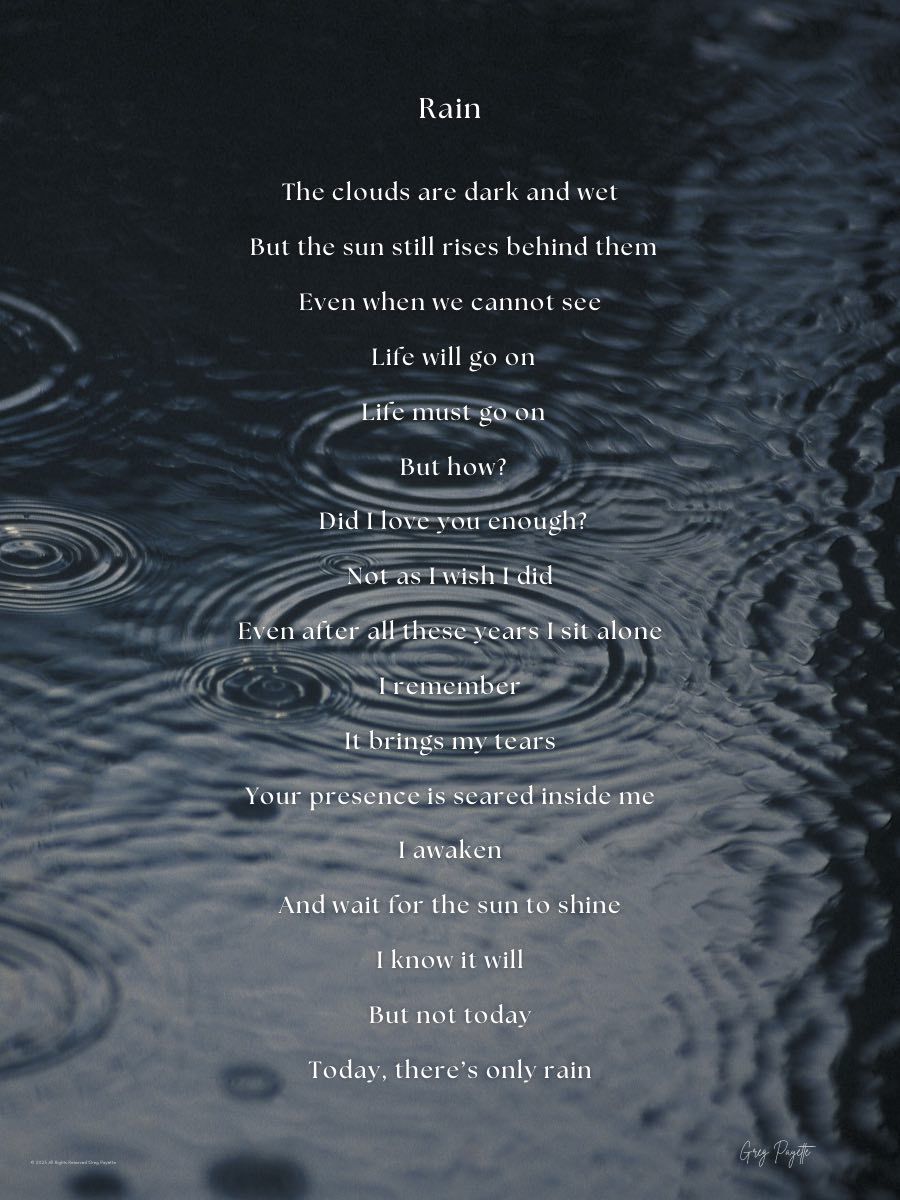 Rain - a Poem by Greg Payette product image (1)