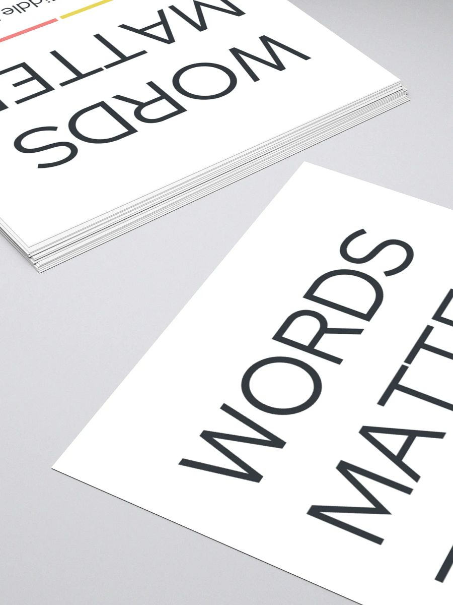 Words Matter - Sticker product image (10)