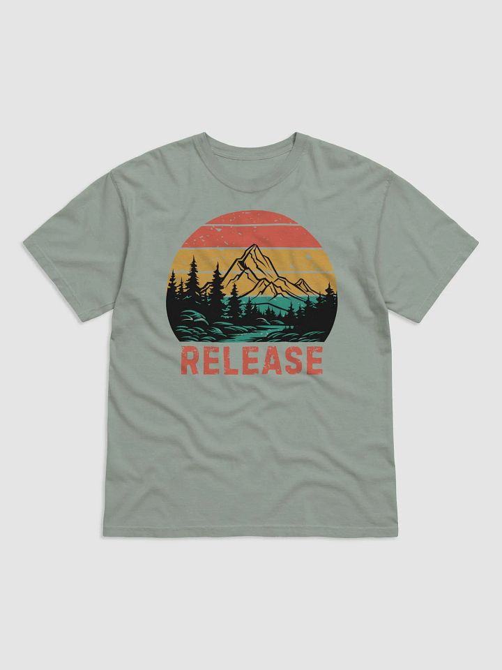 Release Vintage Sunset Mountain Lake Forest T-shirt product image (3)