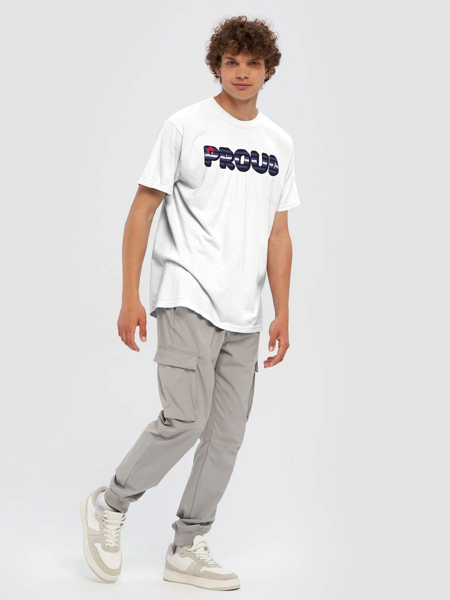 The 'PROUD leather' T-Shirt - White product image (7)