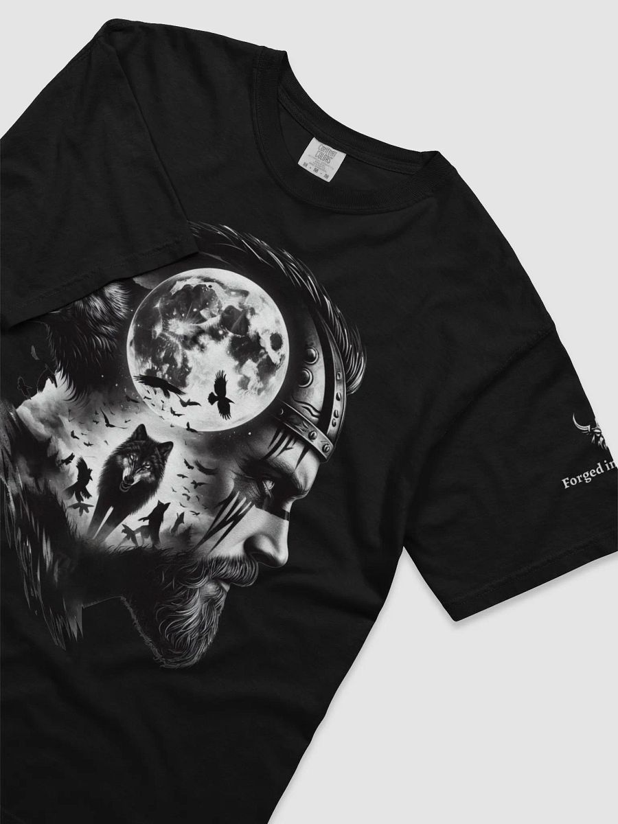 Forged In Valhalla: Odin’s Wolf Companions T-Shirt product image (4)