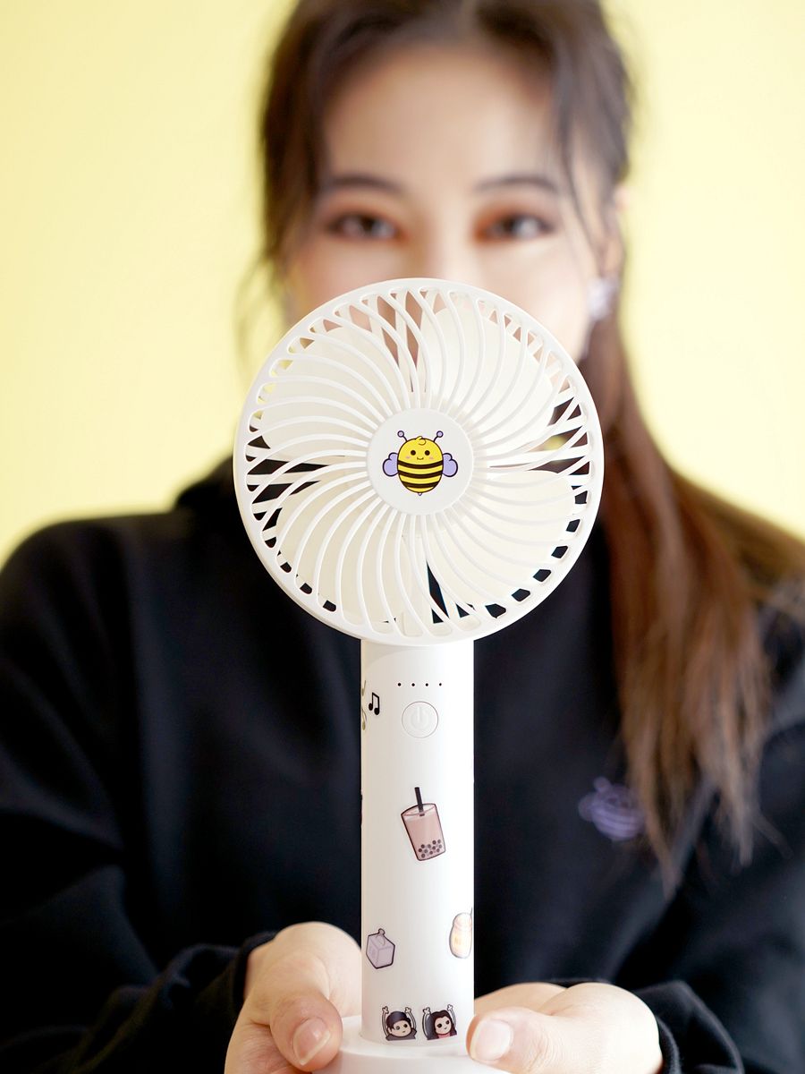 HANDHELD EEBEE FAN AND STICKER SHEET BUNDLE! product image (5)