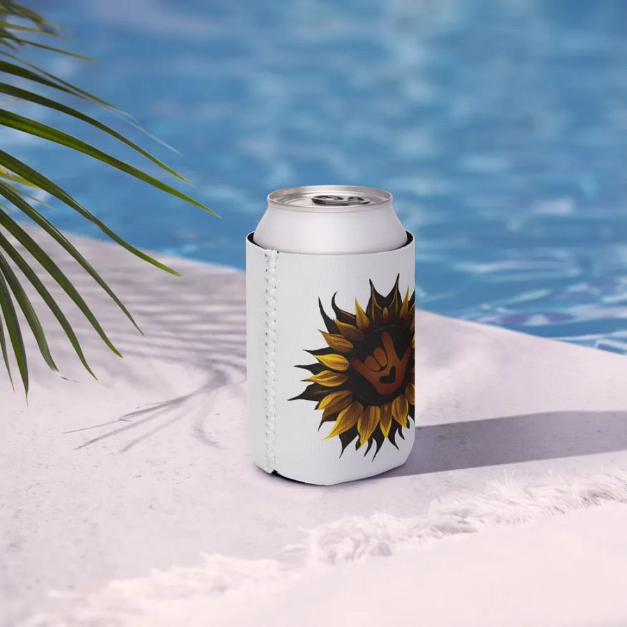 ASL Love Sunflower Can Cooler product image (8)