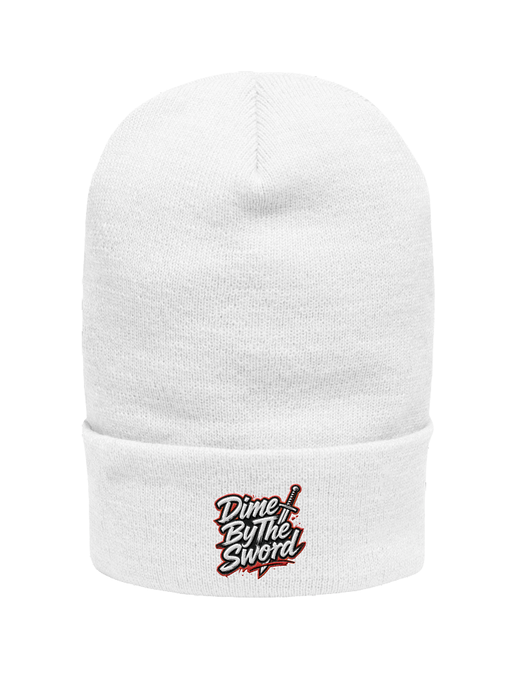 DBTS Cuffed Beanie - Sword x Sword Logo (White) product image (1)