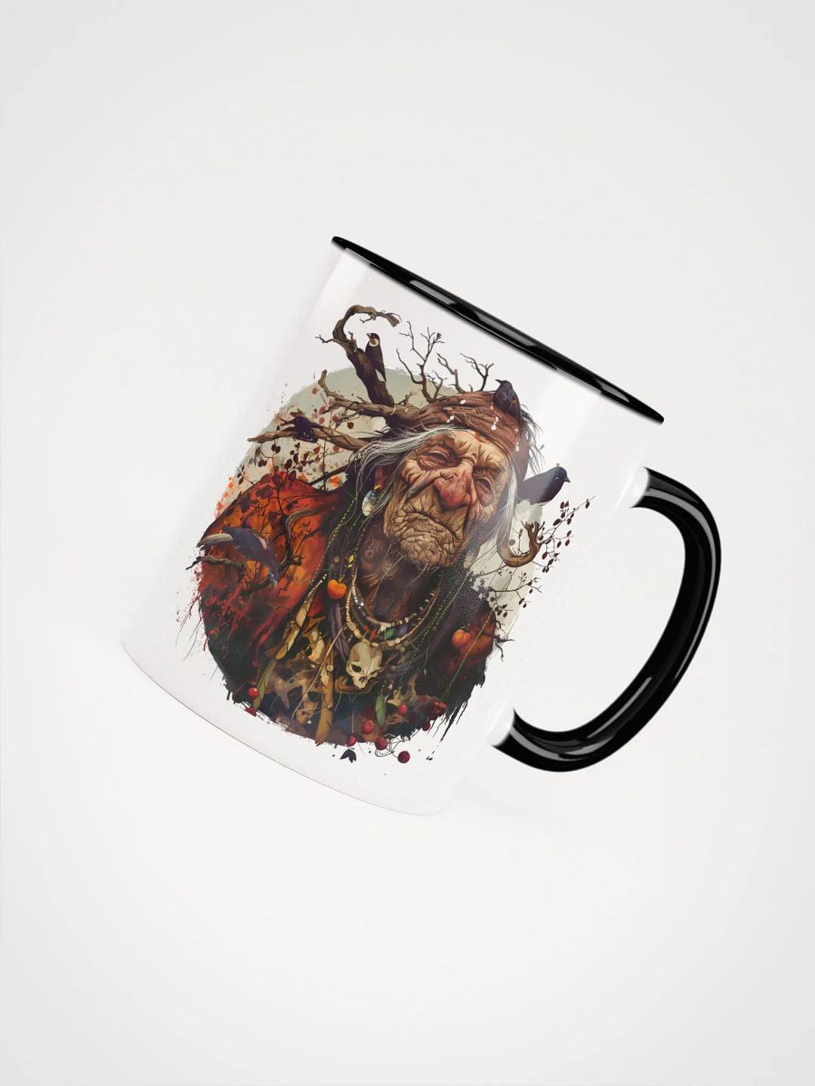 Baba Yaga - The Bad Witch of Slavic Folklore Ceramic Mug with Black Color Inside product image (7)