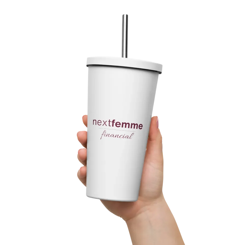 Insulated Tumbler Collection with Straw in Maroon Logotype product image (7)