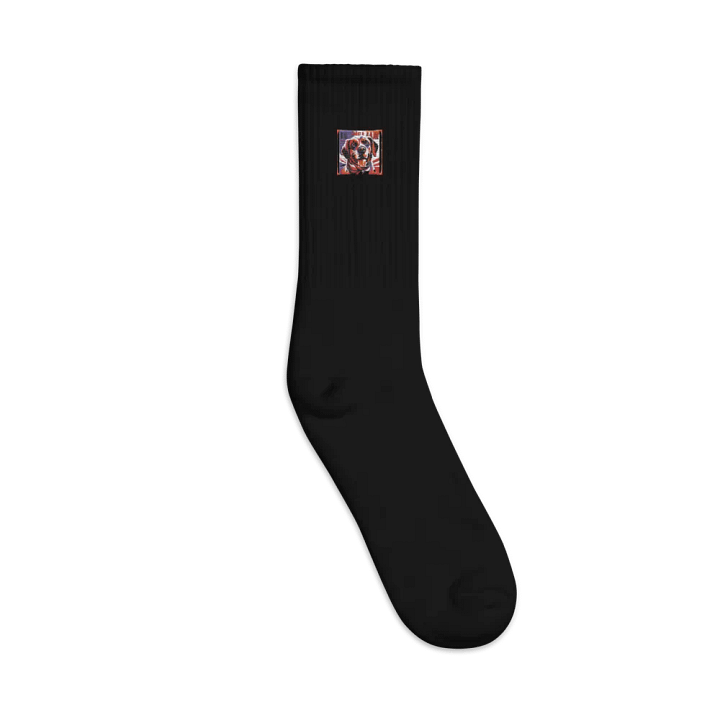 Vibrant Pup Embroidered Crew Socks product image (1)
