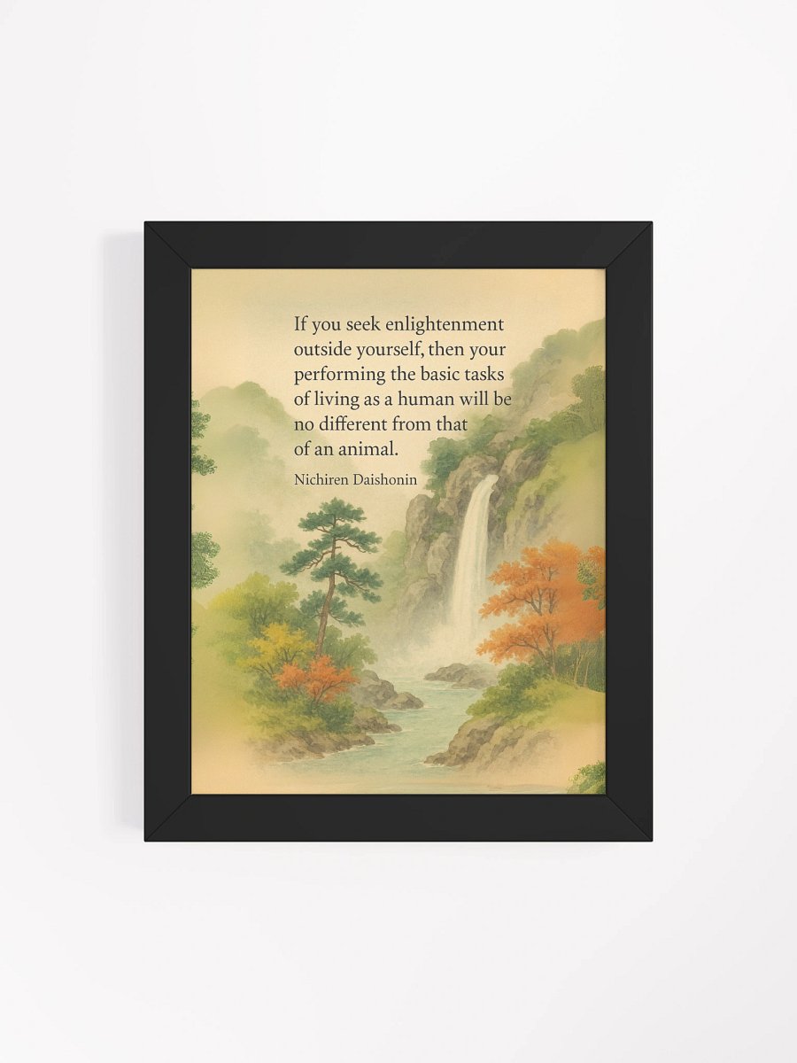 Nichiren Daishonin Inspirational Quote Wall Art – Enlightenment Within product image (123)