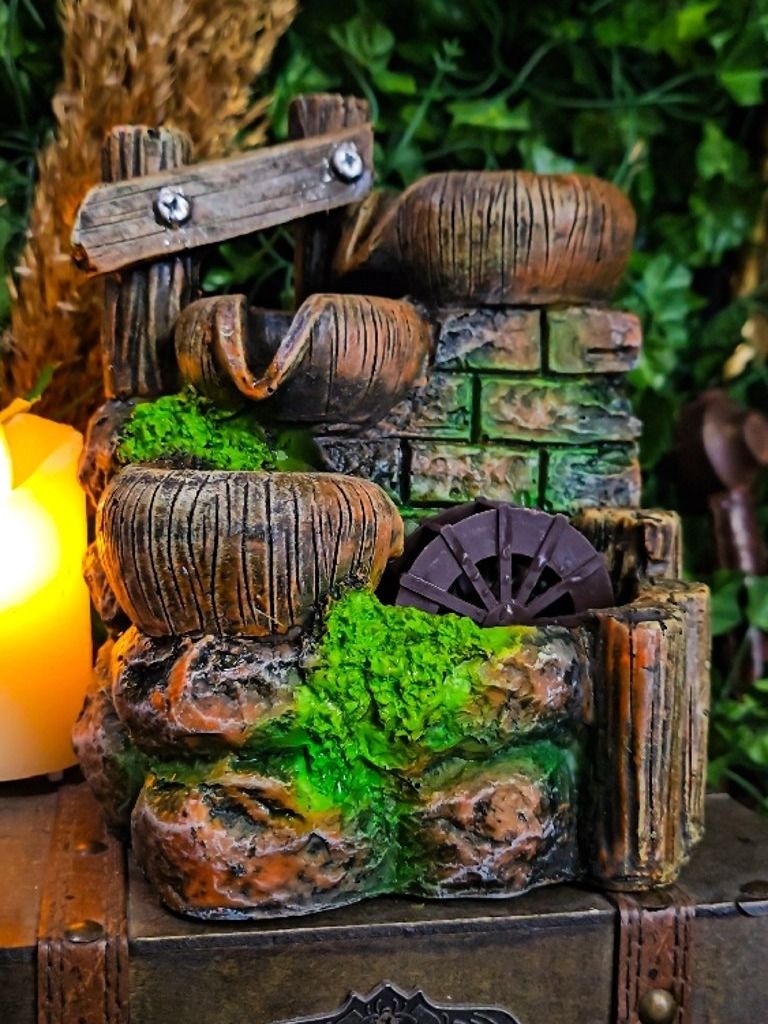 The Armored Kingdom Merlin's Serenity Spring Tabletop Fountain product image (1)