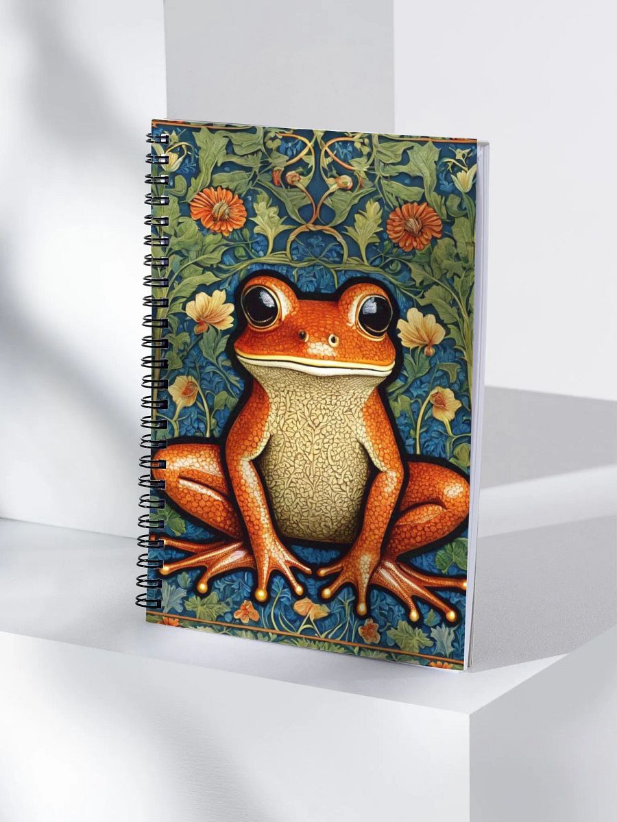 Spiral Notepad William Morris Inspired Frog product image (4)