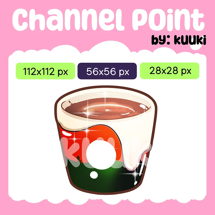 [Channel Point] Christmas Hot Chocolate-2 | Twitch Channel Point Icon | Twitch Emotes | Stream Emotes | Discord | Channel Points Redeem product image (1)