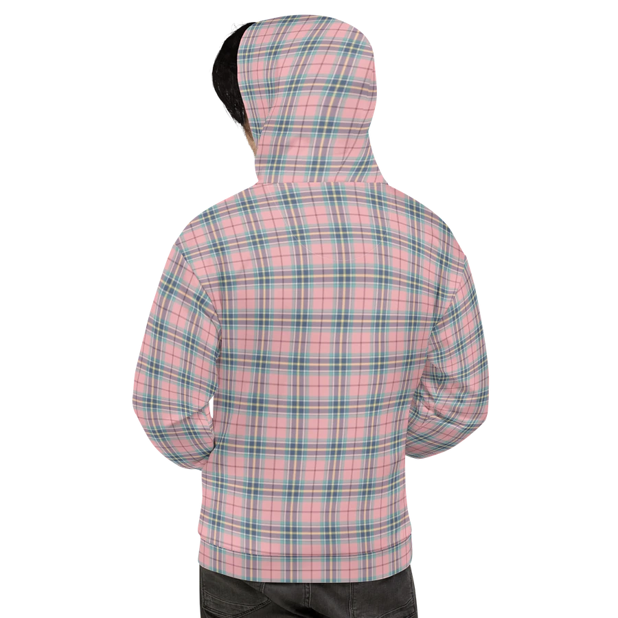 Pastel Pink, Mint Green, and Yellow Plaid Hoodie product image (9)