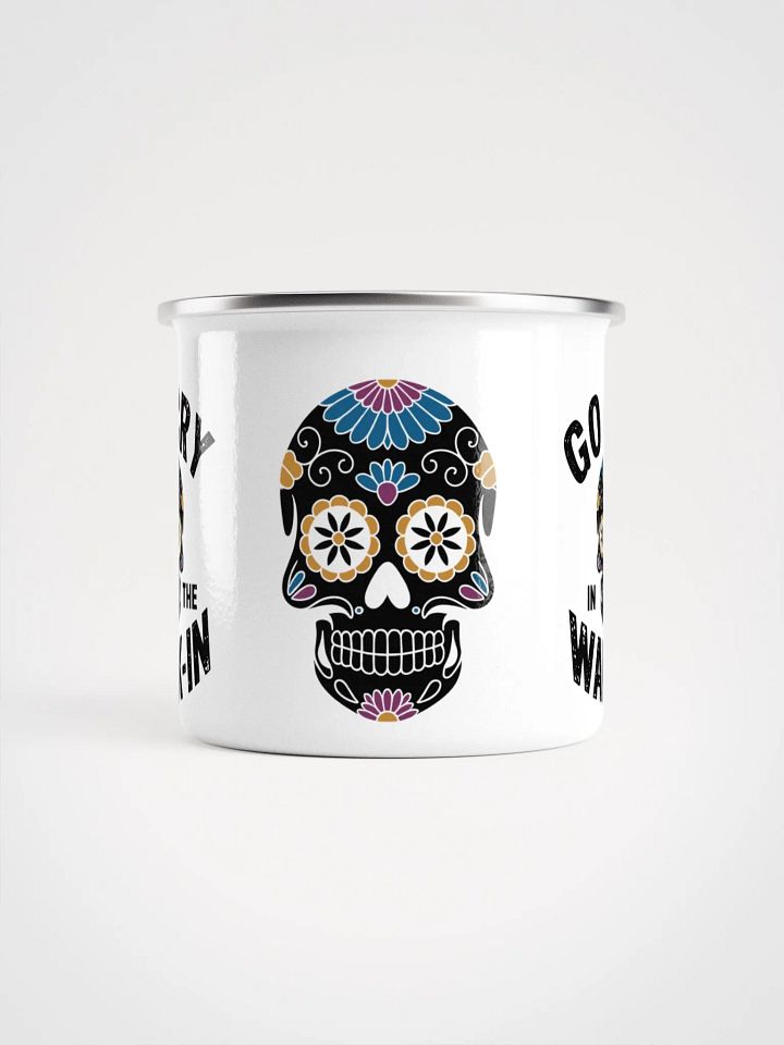 Go cry in the walk-in Enamel Mug product image (2)
