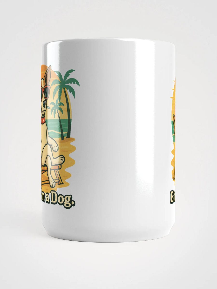 Beach Bum Dog White Glossy Mug product image (5)