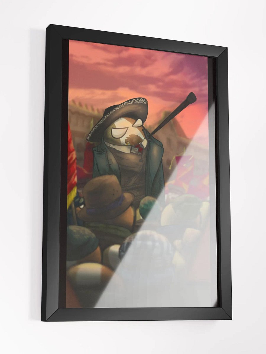 Revolutionary Mexican Polandballs framed poster product image (6)