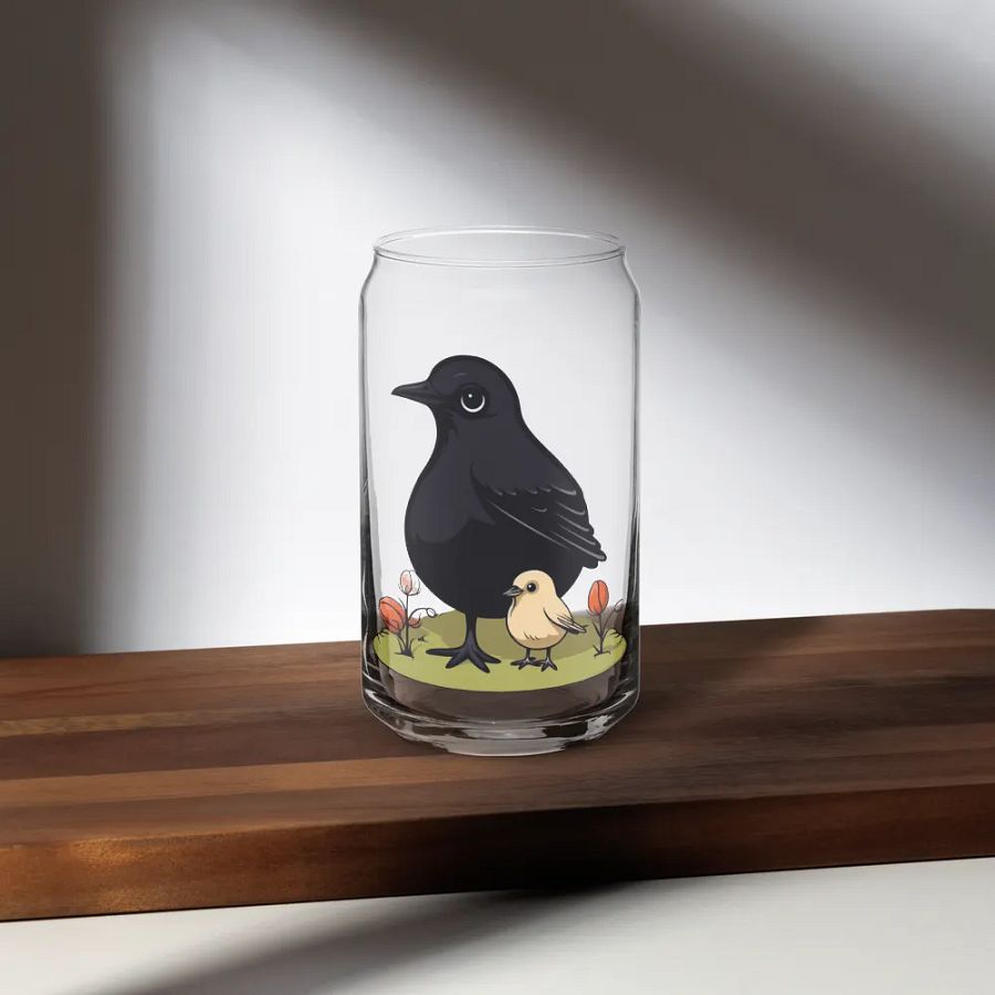 Can-Shaped Glass 🖤 Adorable Feathered Friends product image (35)