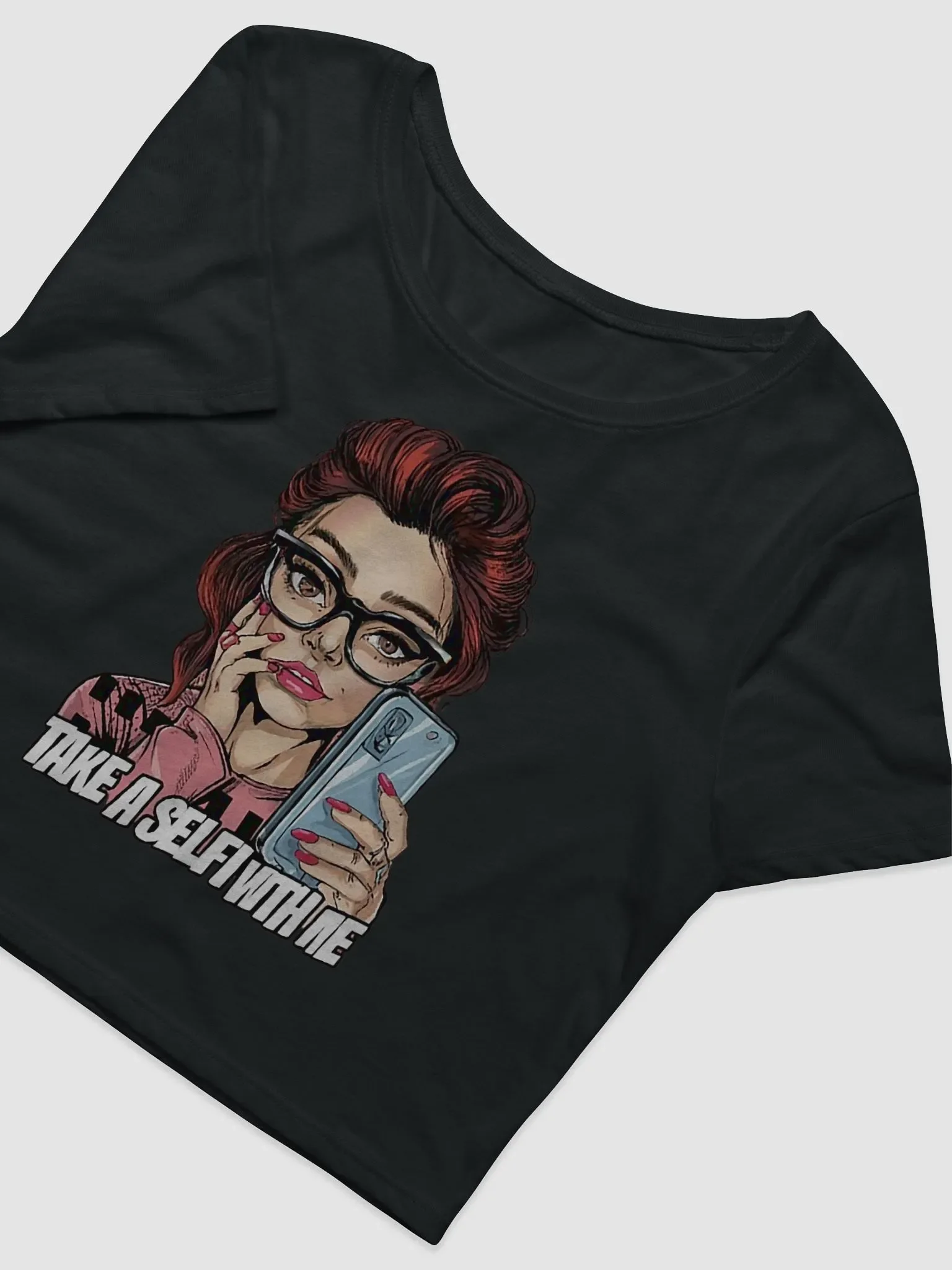 Glam Selfie Queen Crop Tee product image (7)