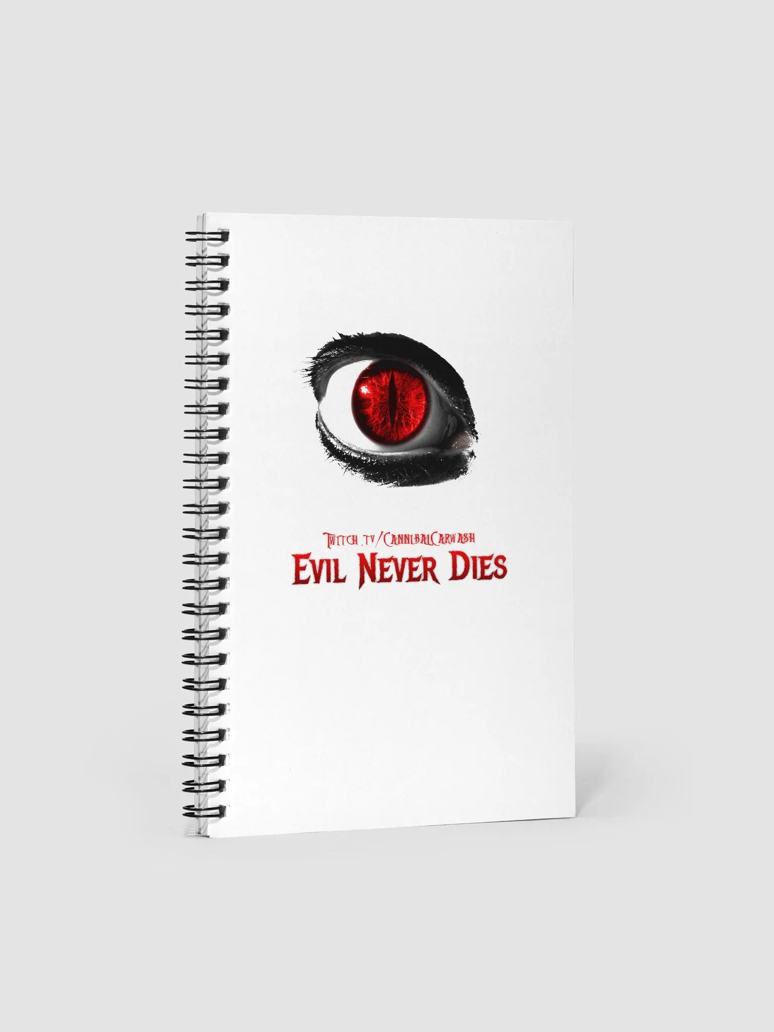 Evil Never Dies Logo Spiral Notebook product image (1)