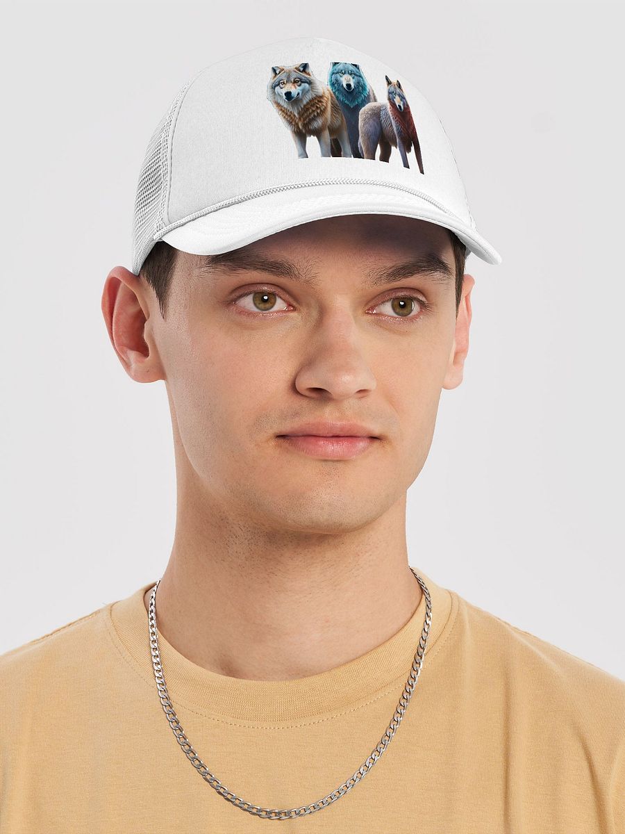 Strength & Unity Trucker Hat: Wolf & Bear Design for Loyalty & Teamwork product image (37)