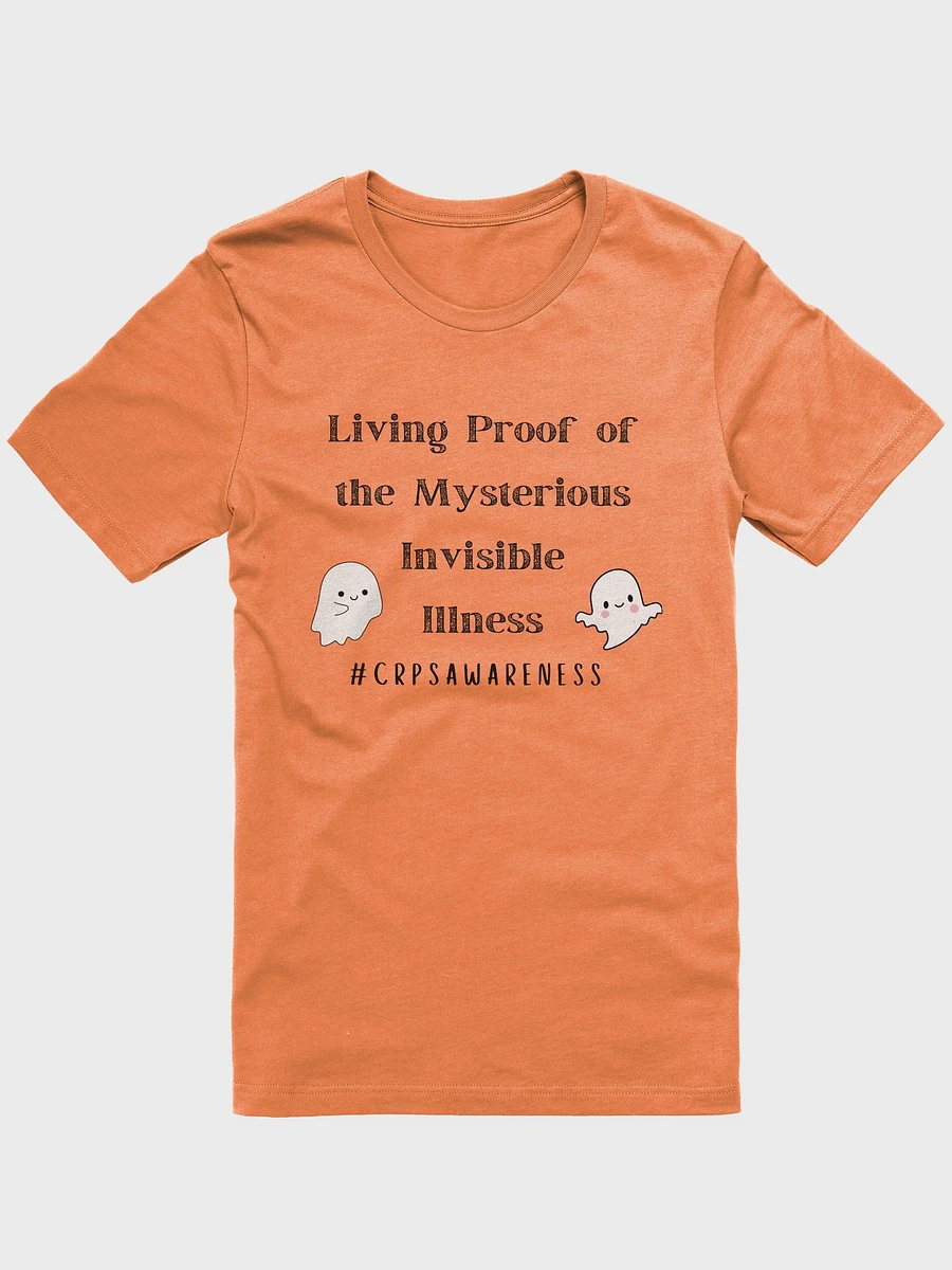 Orange Edition- 'Living Proof of the Mysterious Invisible Illness' CRPS Awareness T-Shirt (Unisex) product image (2)