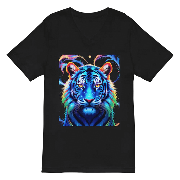 Psychedelic Tiger V-Neck Tee Bella+Canvas (Men's) product image (3)