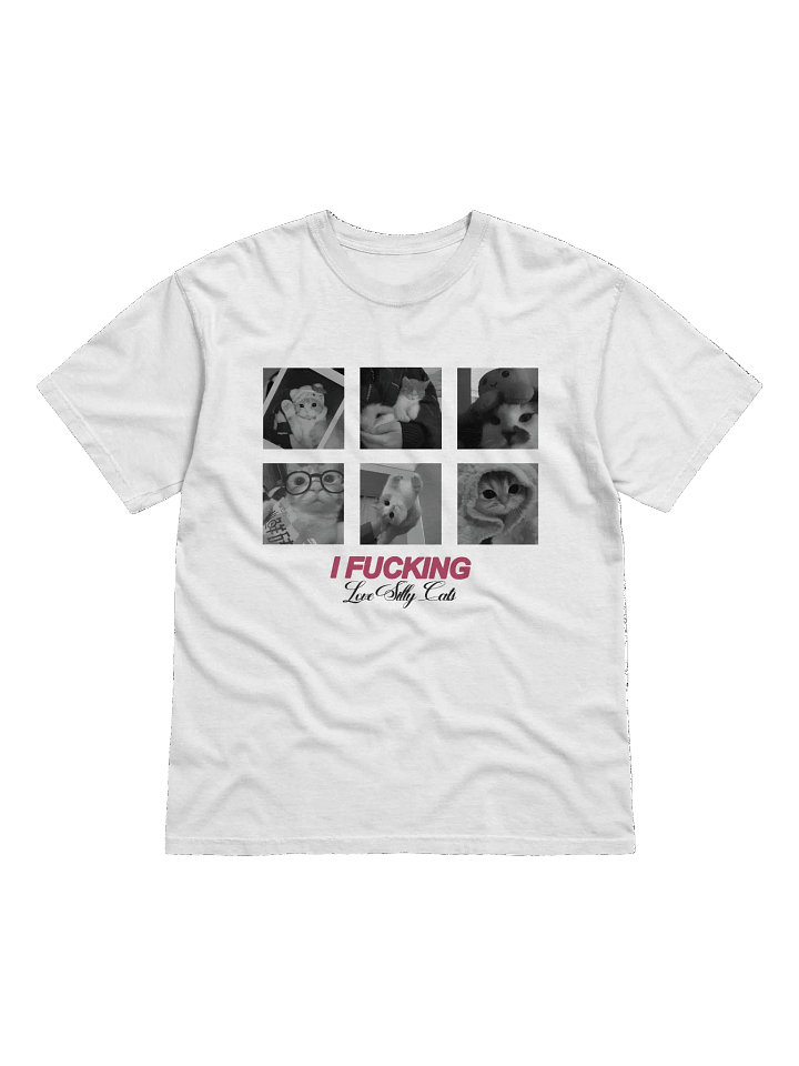 (NEW) i FUCKING love silly cats - tee product image (1)