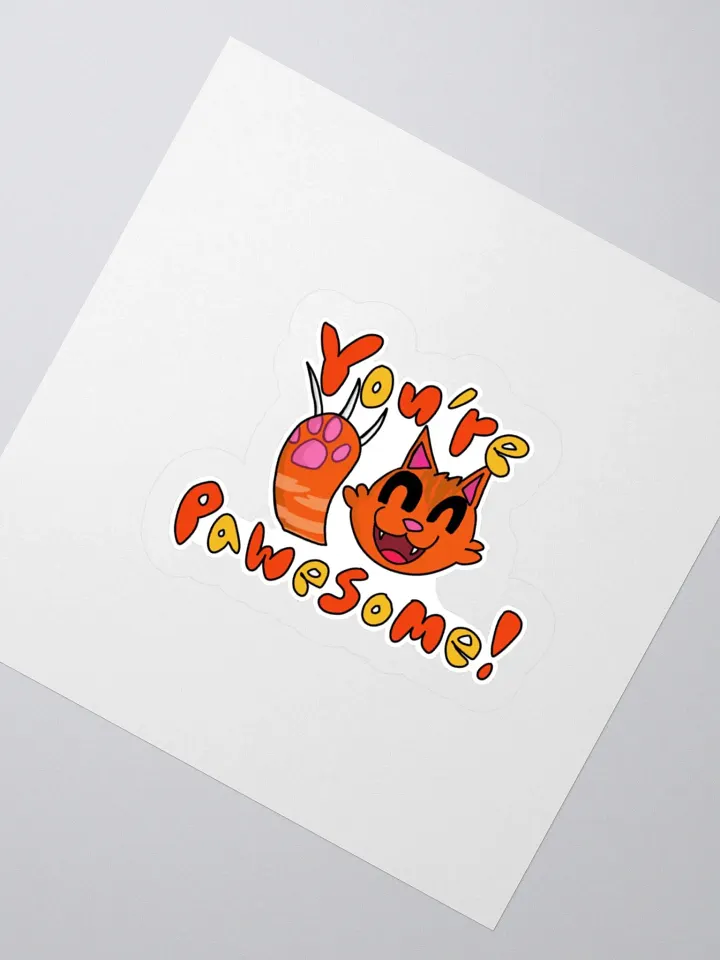 "You're Pawesome" Kiss-Cut Sticker product image (2)