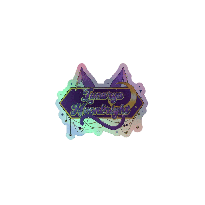 Lunarya Moonbright Logo - Holographic Sticker product image (1)