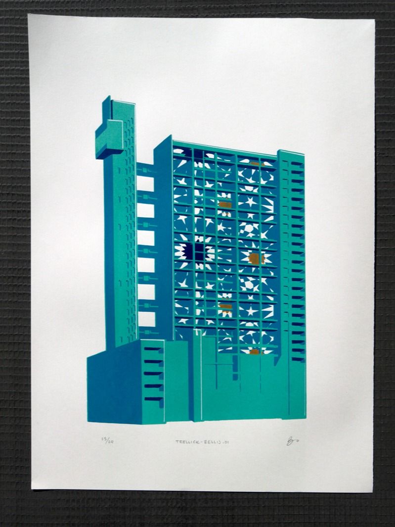 Trellick Art | Screenprints | Zellij product image (1)