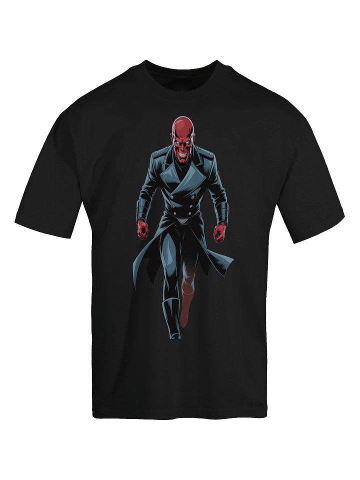 Tyrant's Advance: Red Skull Oversized Faded T-Shirt product image (1)