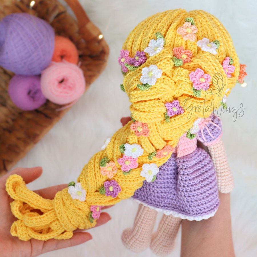 Princess Rapunzel Amigurumi Pattern (digital download) product image (7)