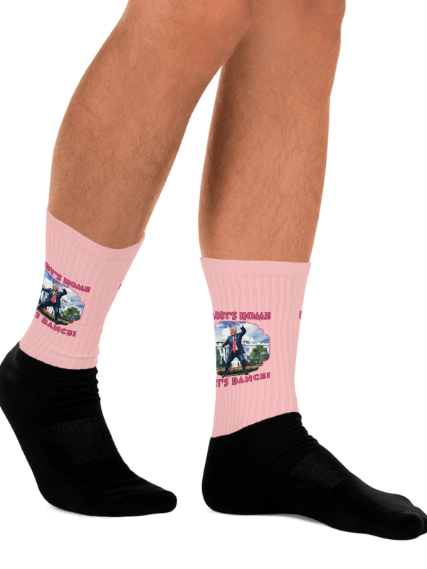 Trump Daddy's Home Let's Dance Funny Presidential Socks product image (2)