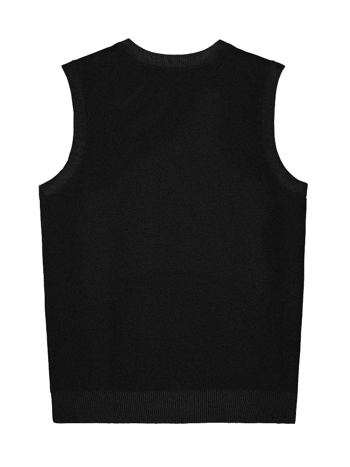 Black Argyle Sweater Vest product image (2)