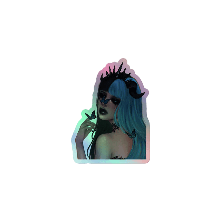Midnight Monarch Holographic sticker product image (1)