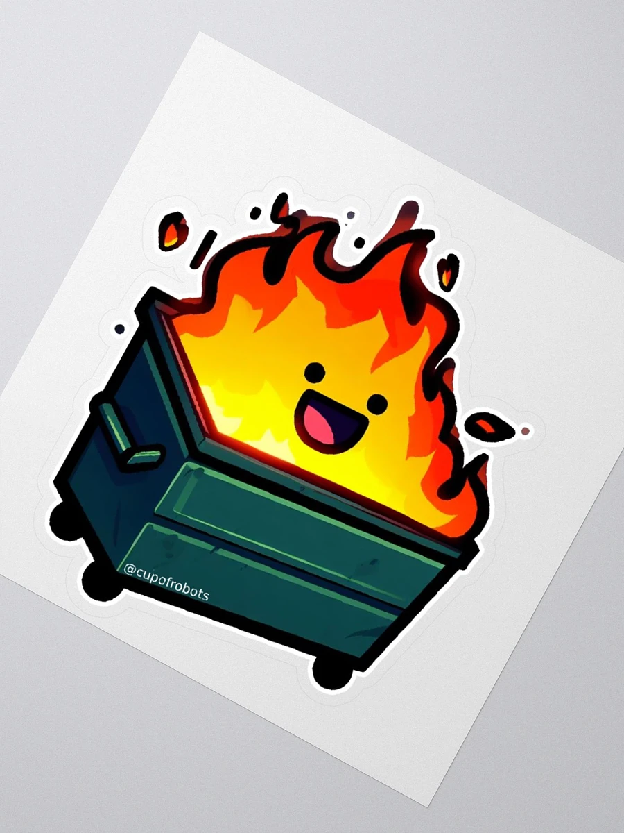 Happy Little Dumpster Fire Sticker product image (2)
