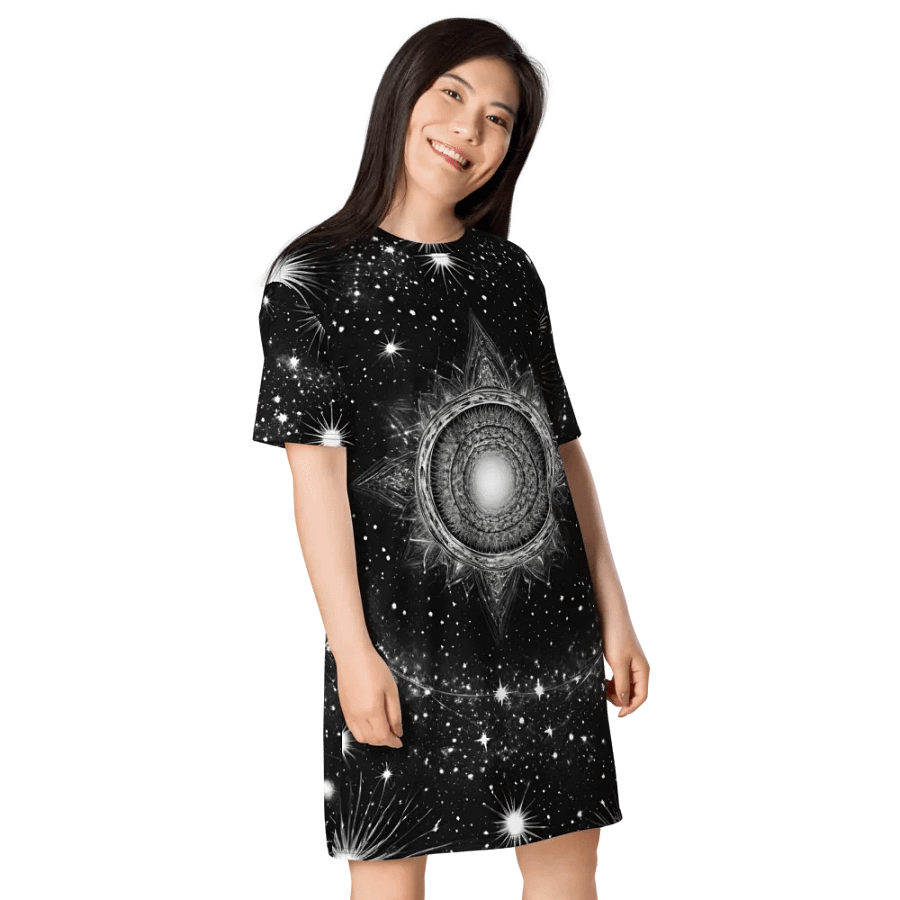 Celestial Symmetry T-Shirt Dress product image (5)