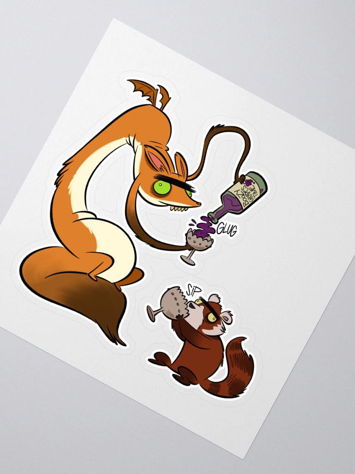 Boozy Grapes Time with Fox Dragon and Red Panda product image (2)